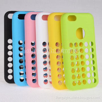 Dots Design Colorful Flexible TPU Case For iPhone 5C